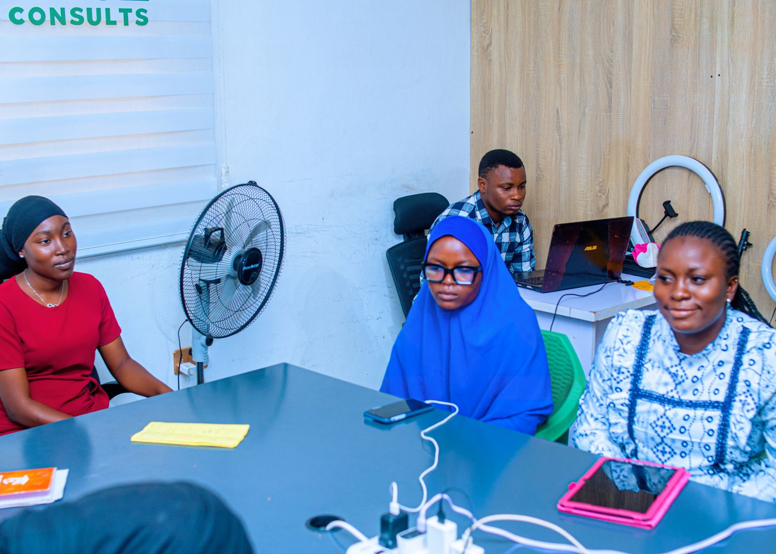 Staff at work in the office
