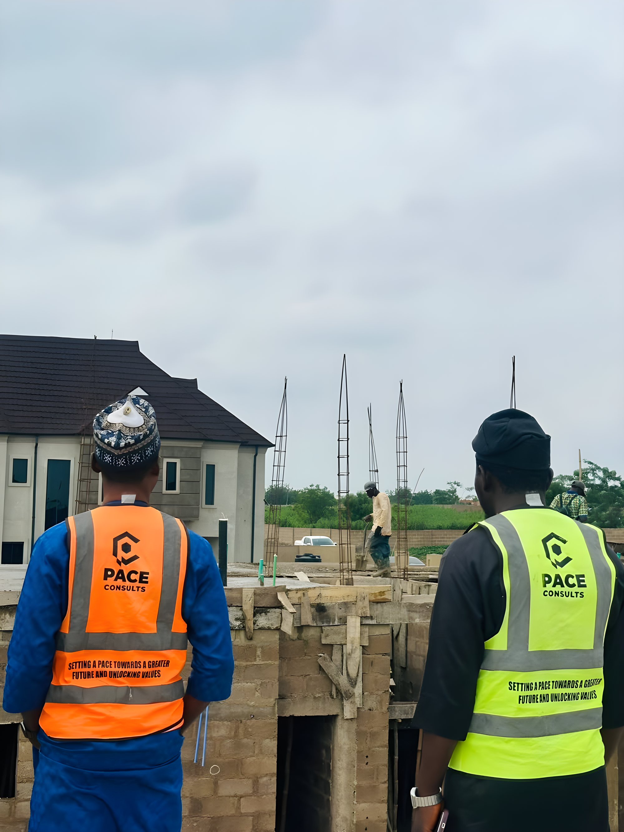 Pace engineers supervising a build